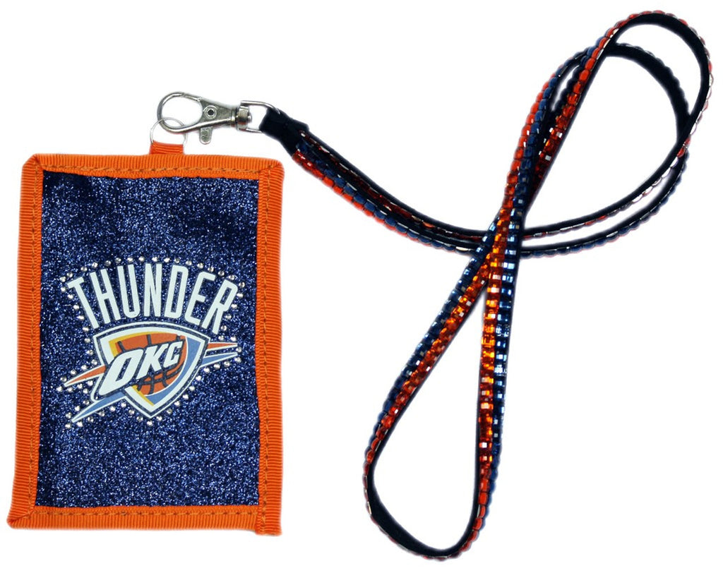 Oklahoma City Thunder Wallet Beaded Lanyard Style