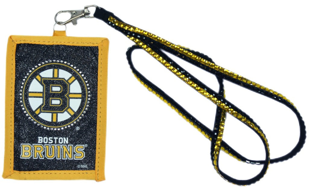 Boston Bruins Wallet Beaded Lanyard Style