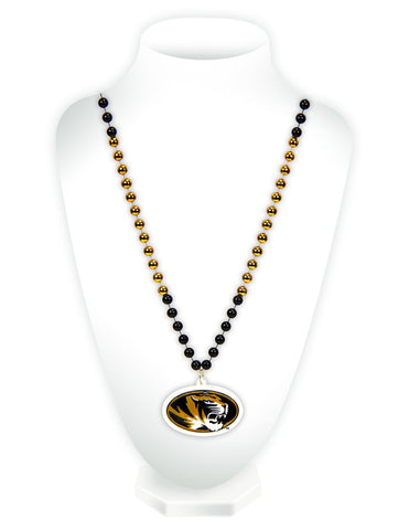 Missouri Tigers Beads with Medallion Mardi Gras Style Special Order