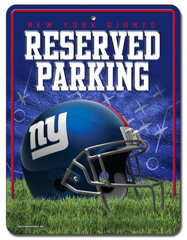 New York Giants Sign Metal Parking Special Order