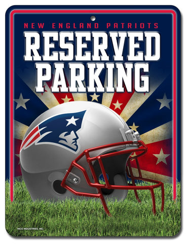 New England Patriots Sign Metal Parking