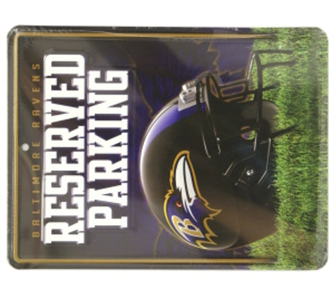 Baltimore Ravens Sign Metal Parking Special Order