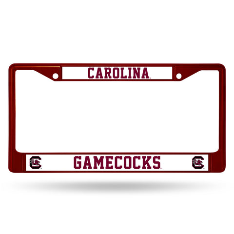 South Carolina Gamecocks License Plate Frame Metal Maroon Special Order