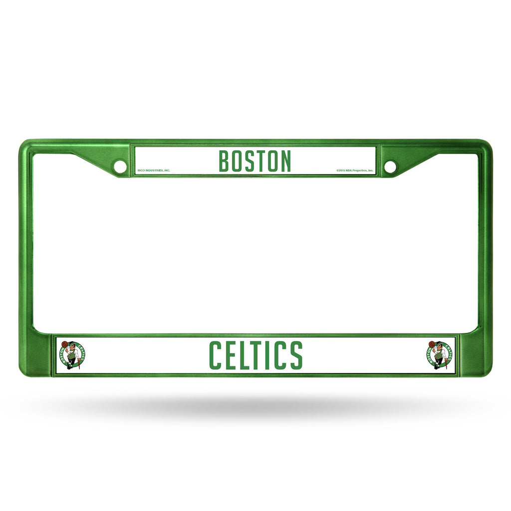 Boston Celtics License Plate Frame Metal Green Special Order