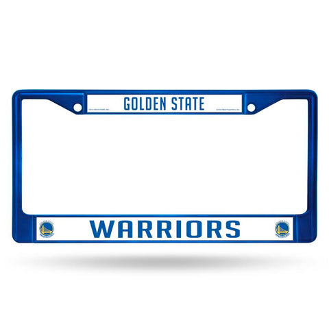 Golden State Warriors License Plate Frame Metal Blue