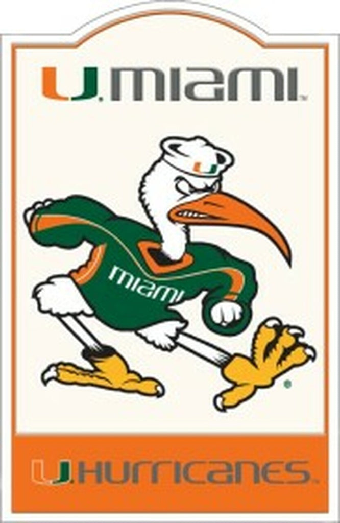 Miami Hurricanes Sign Metal Nostalgic 