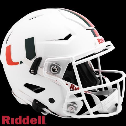 Miami Hurricanes Helmet Riddell Authentic Full Size SpeedFlex Style Special Order