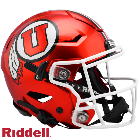 Utah Utes Helmet Riddell Authentic Full Size SpeedFlex Style Red