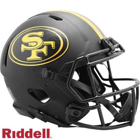 San Francisco 49ers Helmet Riddell Authentic Full Size Speed Style Eclipse Alternate Special Order