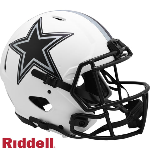 Dallas Cowboys Helmet Riddell Authentic Full Size Speed Style Lunar Eclipse Alternate