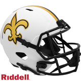 New Orleans Saints Helmet Riddell Full Size Speed Style Lunar Eclipse Alternate