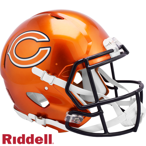 Chicago Bears Helmet Riddell Authentic Full Size Speed Style FLASH Alternate