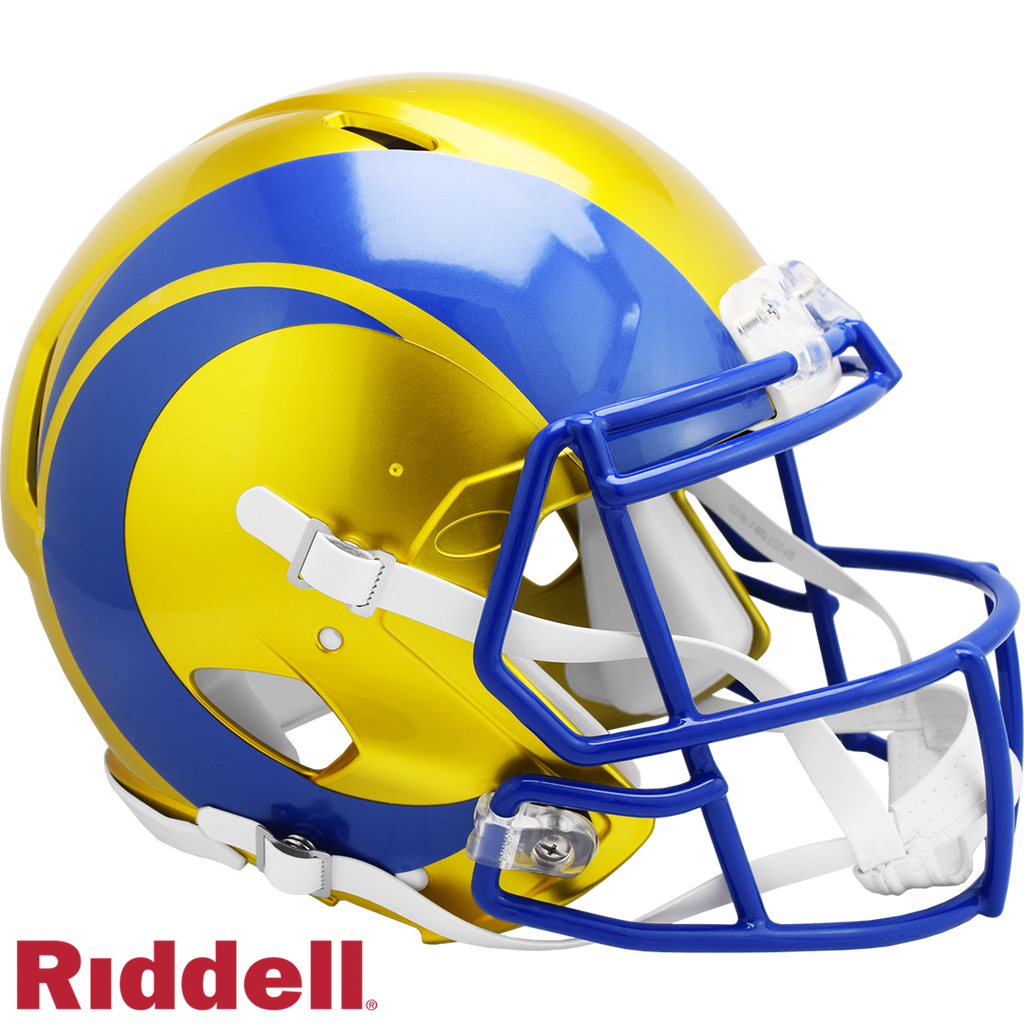 Los Angeles Rams Helmet Riddell Authentic Full Size Speed Style FLASH Alternate 