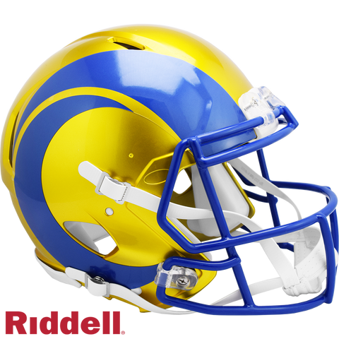 Los Angeles Rams Helmet Riddell Authentic Full Size Speed Style FLASH Alternate 