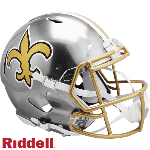 New Orleans Saints Helmet Riddell Full Size Speed Style FLASH Alternate