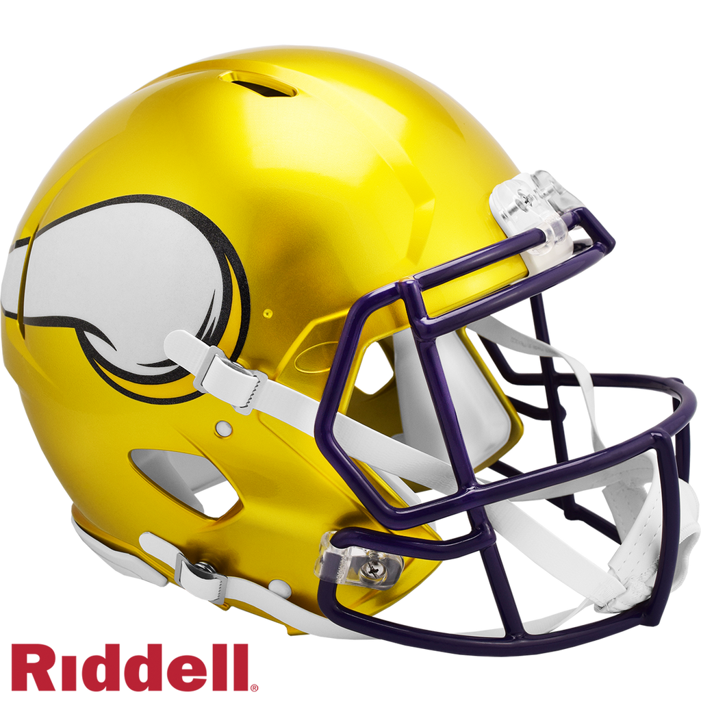 Minnesota Vikings Helmet Riddell Authentic Full Size Speed Style FLASH Alternate 