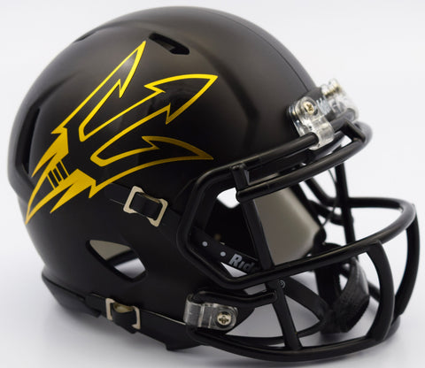 Arizona State Sun Devils Helmet Riddell Replica Mini Speed Style Satin Black Special Order