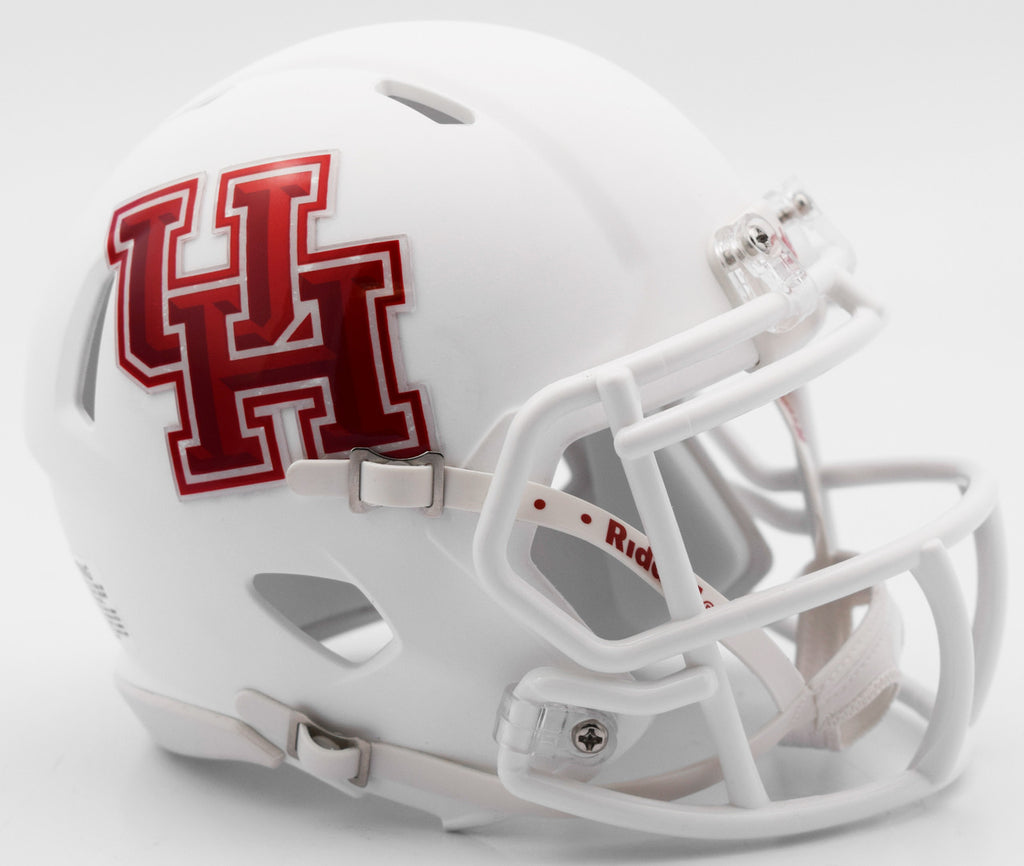 Houston Cougars Helmet Riddell Replica Mini Speed Style Matte White Special Order