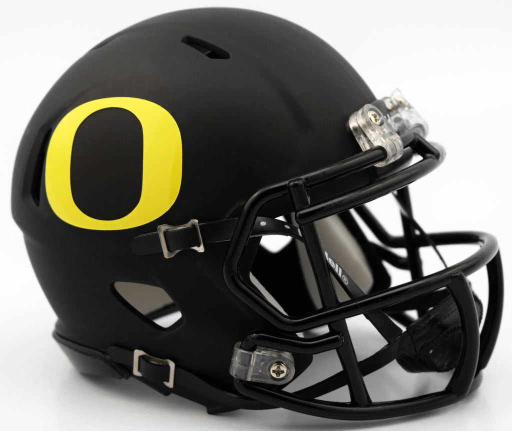 Oregon Ducks Helmet Riddell Replica Mini Speed Style Matte Black Special Order