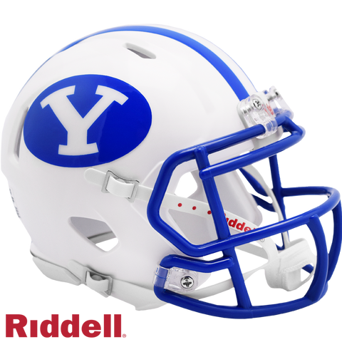 BYU Cougars Helmet Riddell Replica Mini Speed Style White
