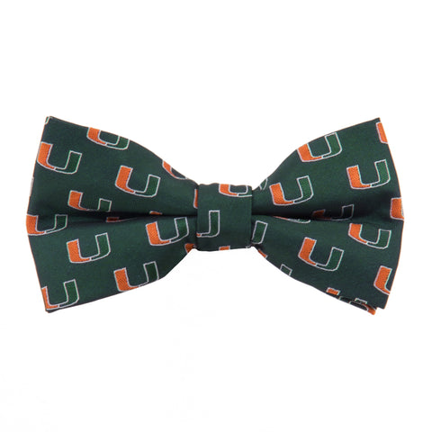  Miami Hurricanes Repeat Style Bow Tie