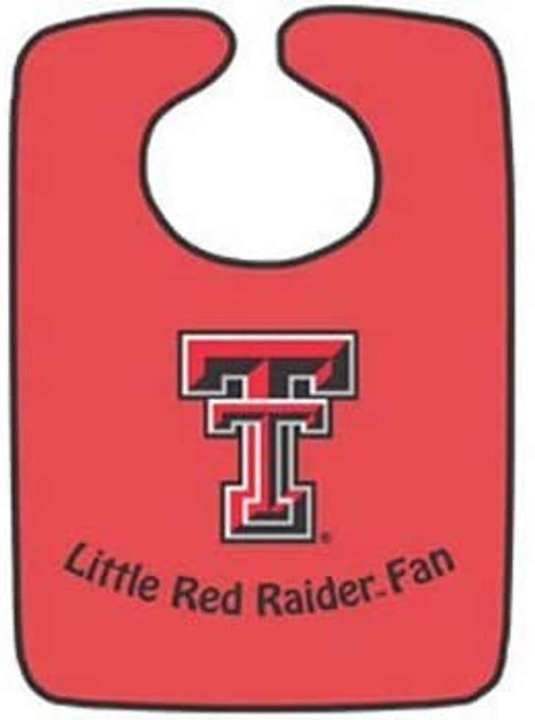 Texas Tech Red Raiders Baby Bib Two Toned Snap Style