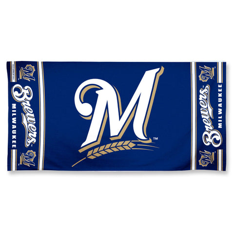 Milwaukee Brewers Towel 30x60 Beach Style Special Order