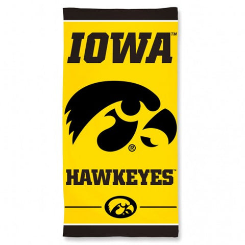 Iowa Hawkeyes Towel 30x60 Beach Style