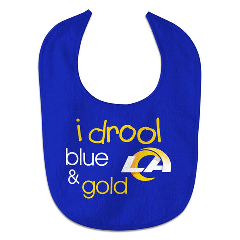 Los Angeles Rams Baby Bib All Pro Style I Drool Design Special Order