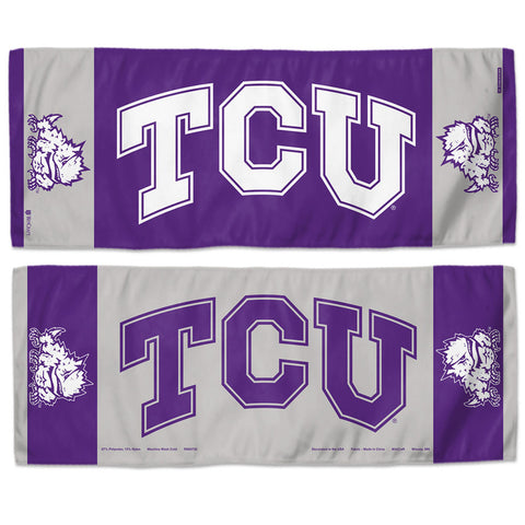 Texas Christian Horned Frogs Cooling Towel 12x30 Special Order