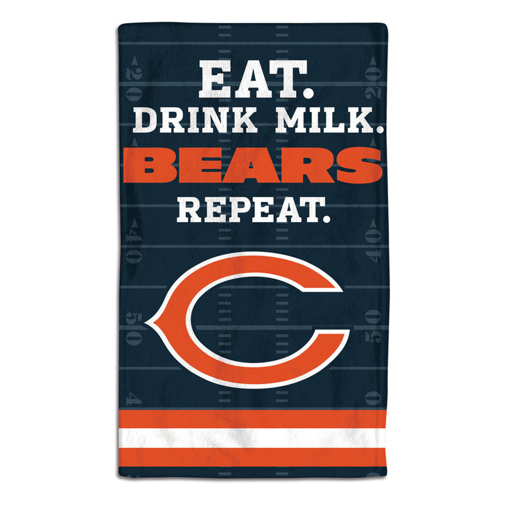 Chicago Bears Baby Burp Cloth 10x17