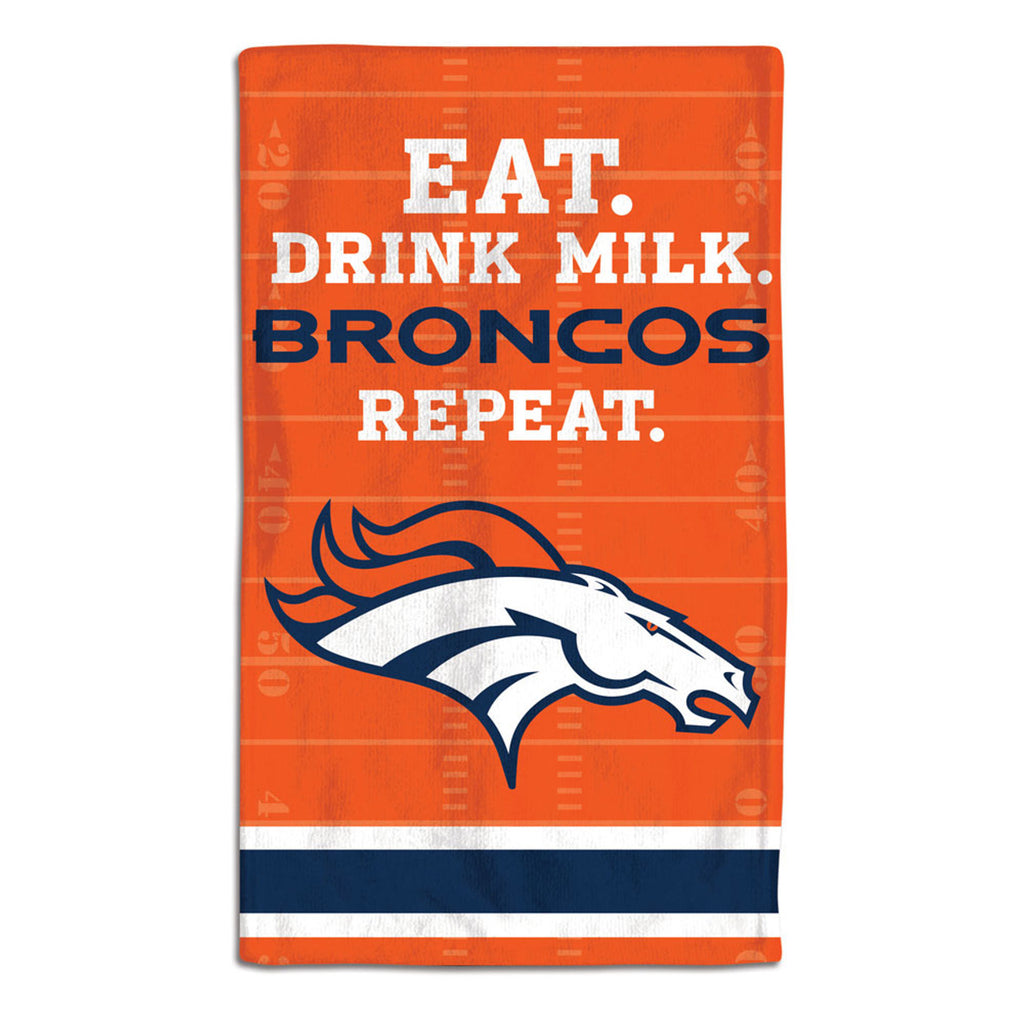 Denver Broncos Baby Burp Cloth 10x17