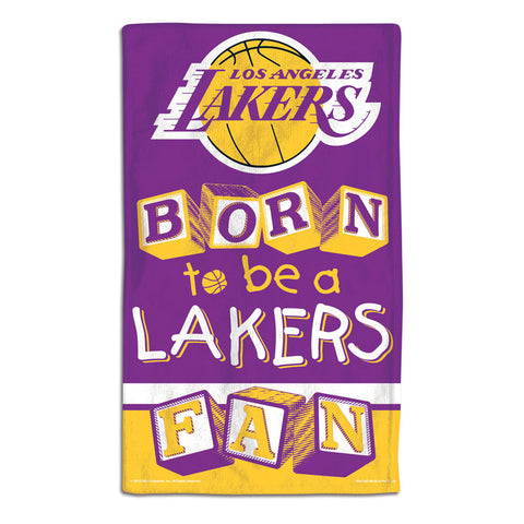 Los Angeles Lakers Baby Burp Cloth 10x17 Special Order