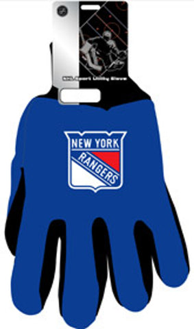 New York Rangers Two Tone Gloves Adult