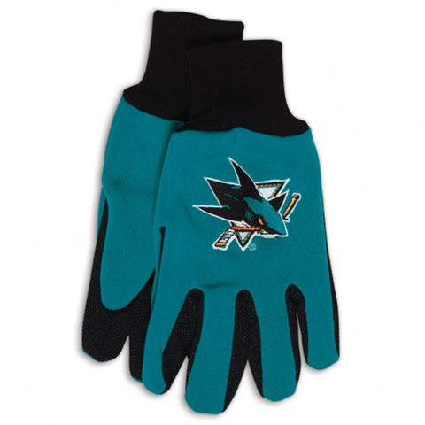 San Jose Sharks Two Tone Gloves Adult Size