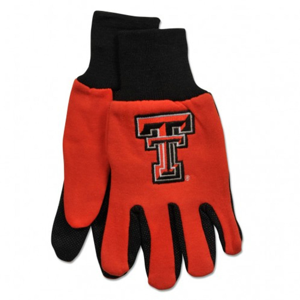 Texas Tech Red Raiders Two Tone Gloves Adult Size Special Order