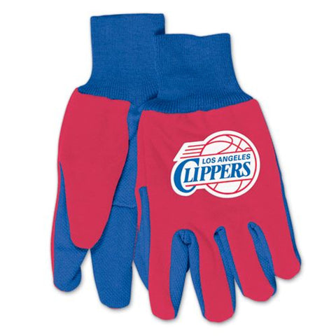 Los Angeles Clippers Two Tone Gloves Adult Special Order