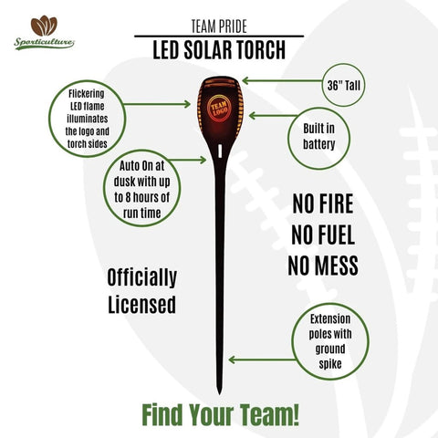 Green Bay Packers s Solar Torch LED