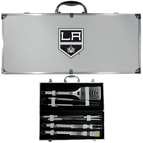 Los Angeles Kings® 8 pc BBQ Set - Stainless Steel w/Metal Case