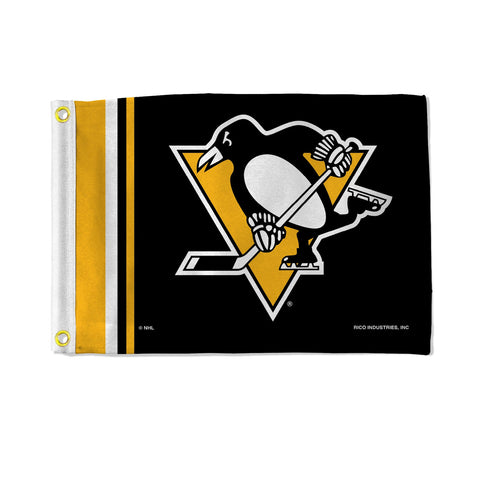 Pittsburgh Penguins Flag 12x17 Striped Utility