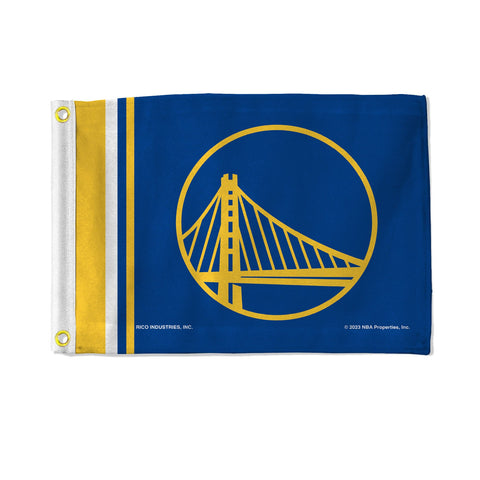 Golden State Warriors Flag 12x17 Striped Utility