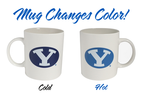 BYU Cougars Color Changing Coffee Mug