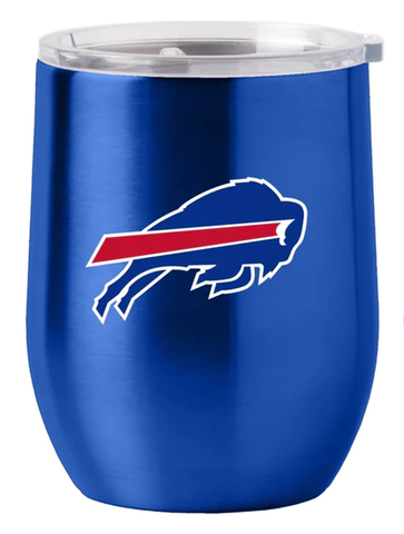 Buffalo Bills Travel Tumbler 16oz Stainless Steel Curved