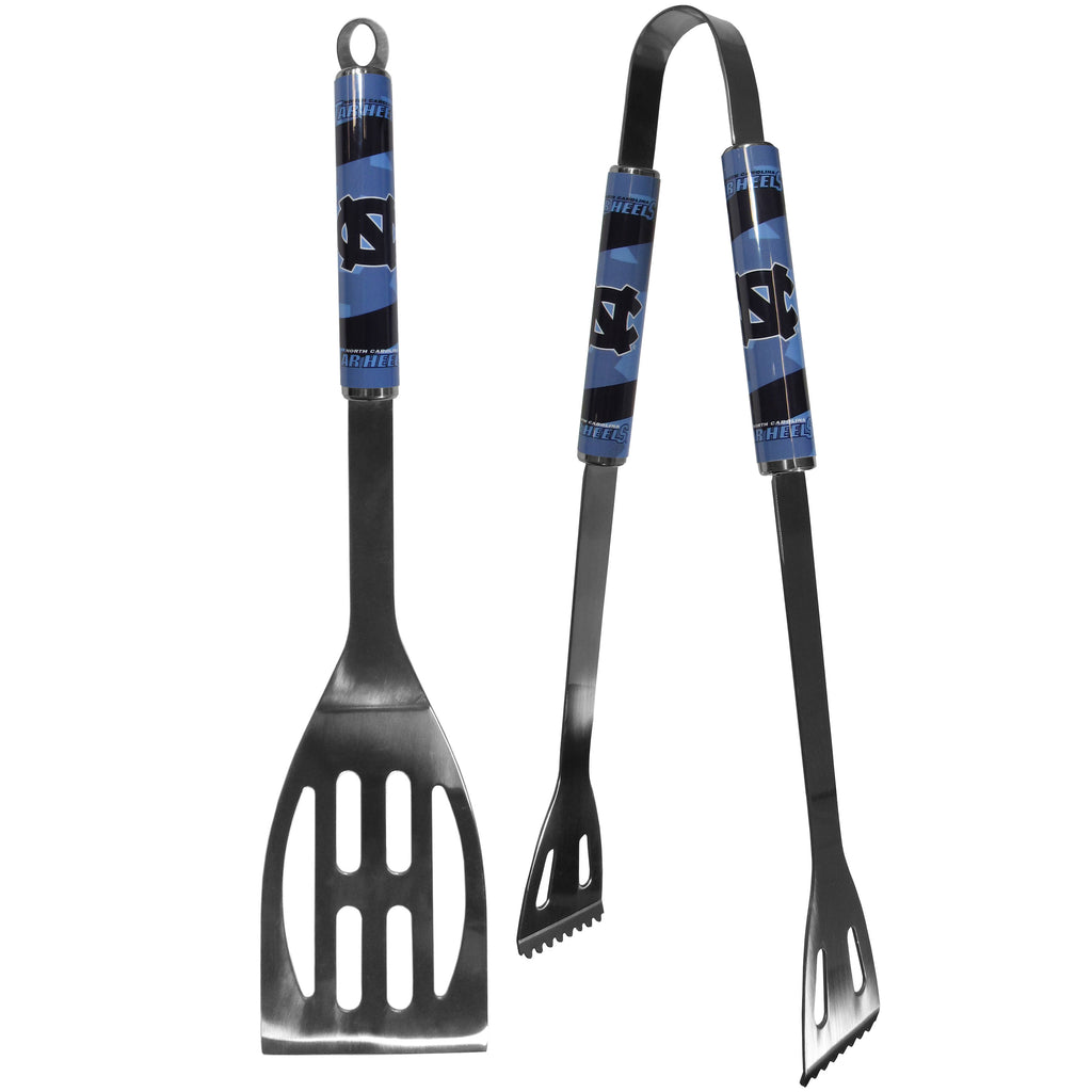 North Carolina Tar Heels   2 pc Steel BBQ Tool Set 