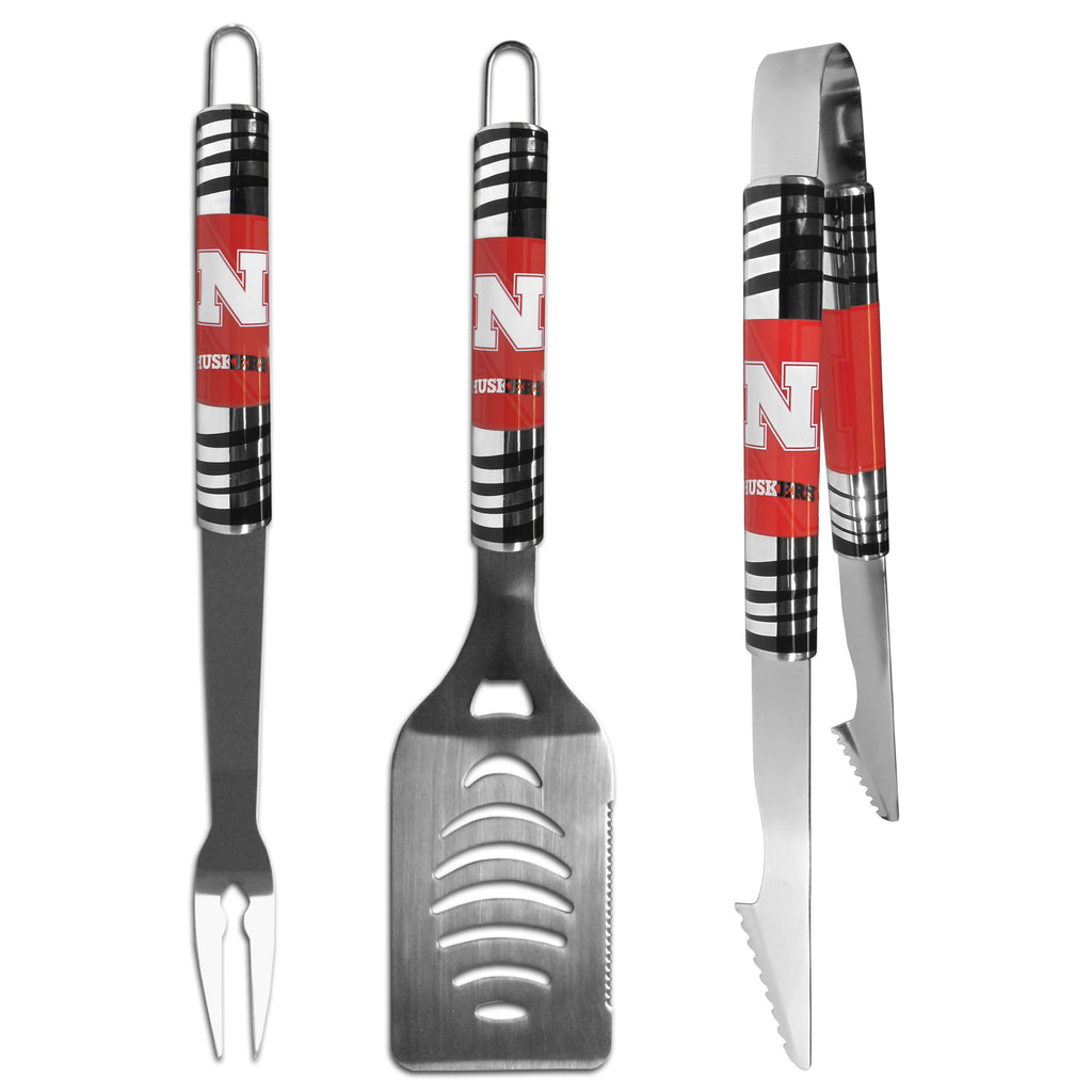 Nebraska Cornhuskers 3 pc BBQ Set - Tailgater