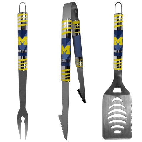 Michigan Wolverines 3 pc BBQ Set