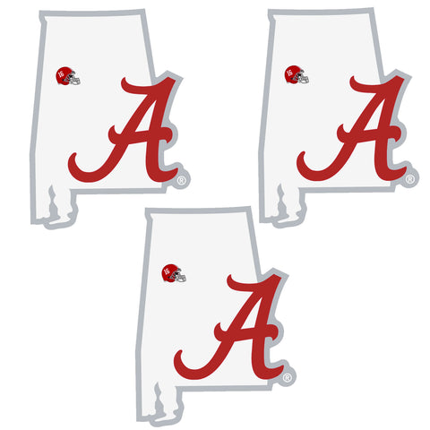Alabama Crimson Tide   Home State Decal 3pk 