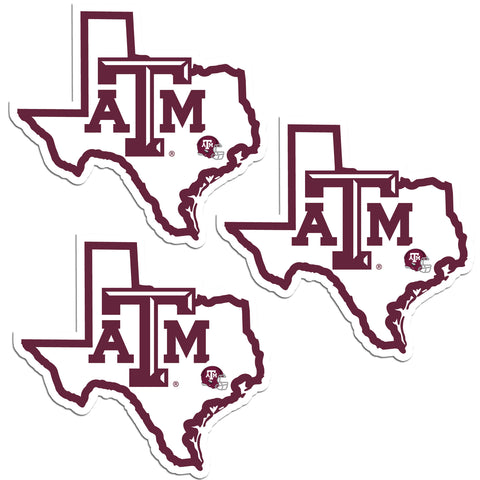 Texas A&M Aggies   Home State Decal 3pk 
