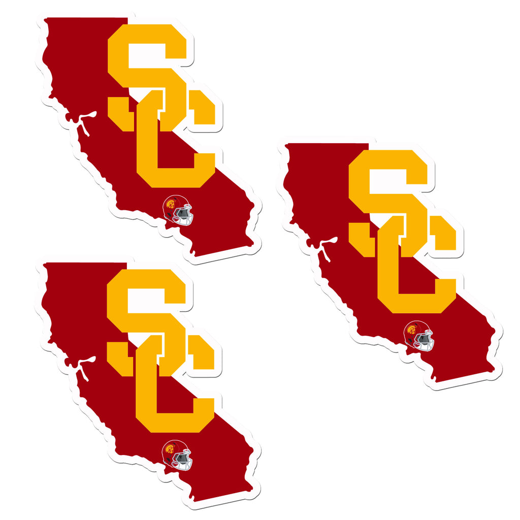 USC Trojans   Home State Decal 3pk 