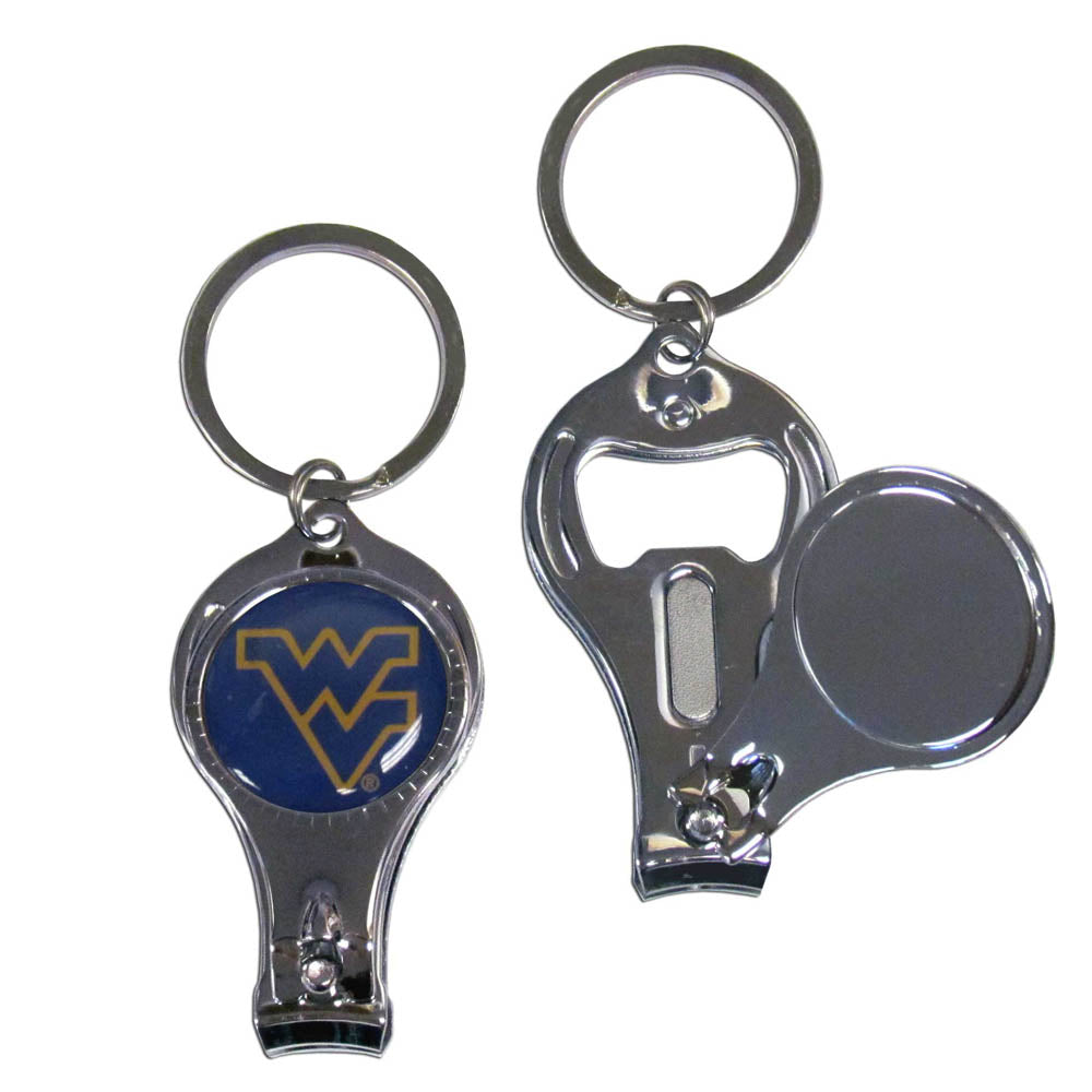 W. Virginia Mountaineers Nail Care/Bottle Opener Key Chain